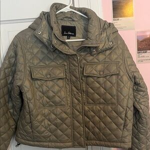 Sam Edelman Quilted Jacket in Olive